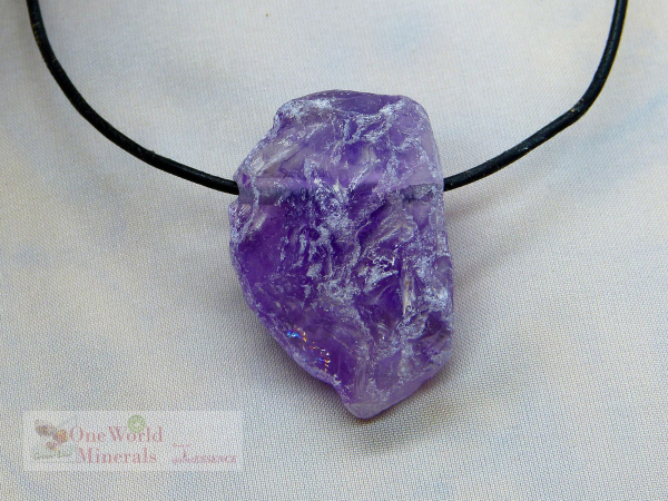 Amethyst, roh belassene Schmuckanhänger (entgratet) , 3 Stk.